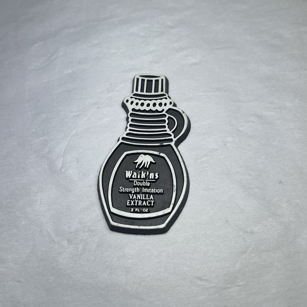 Watkins Rubber Refrigerator Magnet‎ Vanilla Extract Vintage
